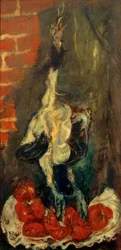 Ch.Soutine, oskubany kogut i pomidory